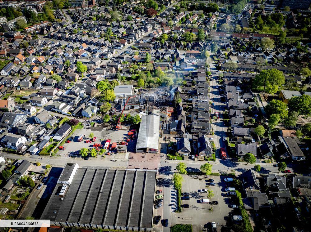 Fire Causes Smoke Pollution in Dutch Residential Area