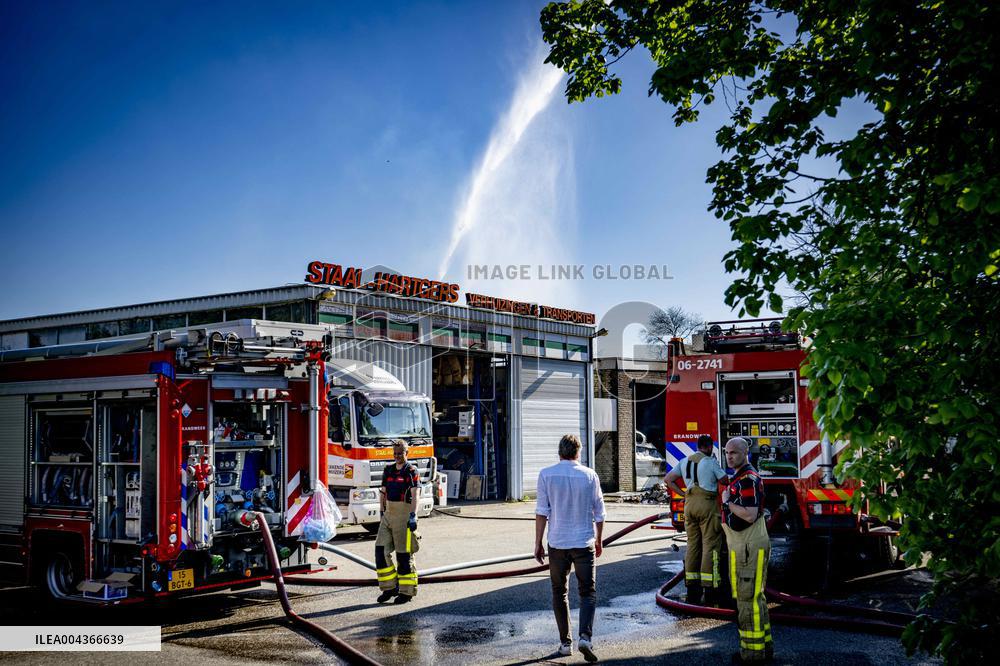 Fire Causes Smoke Pollution in Dutch Residential Area