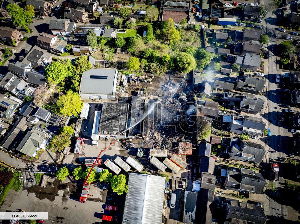 Fire Causes Smoke Pollution in Dutch Residential Area