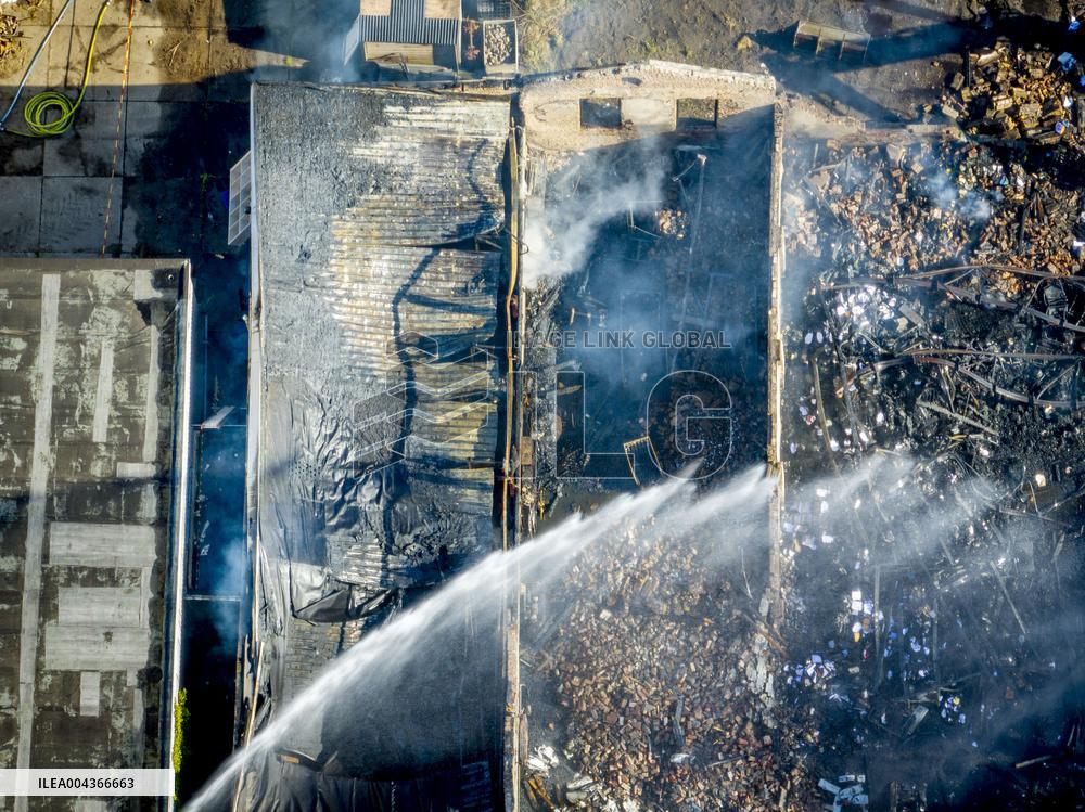 Fire Causes Smoke Pollution in Dutch Residential Area