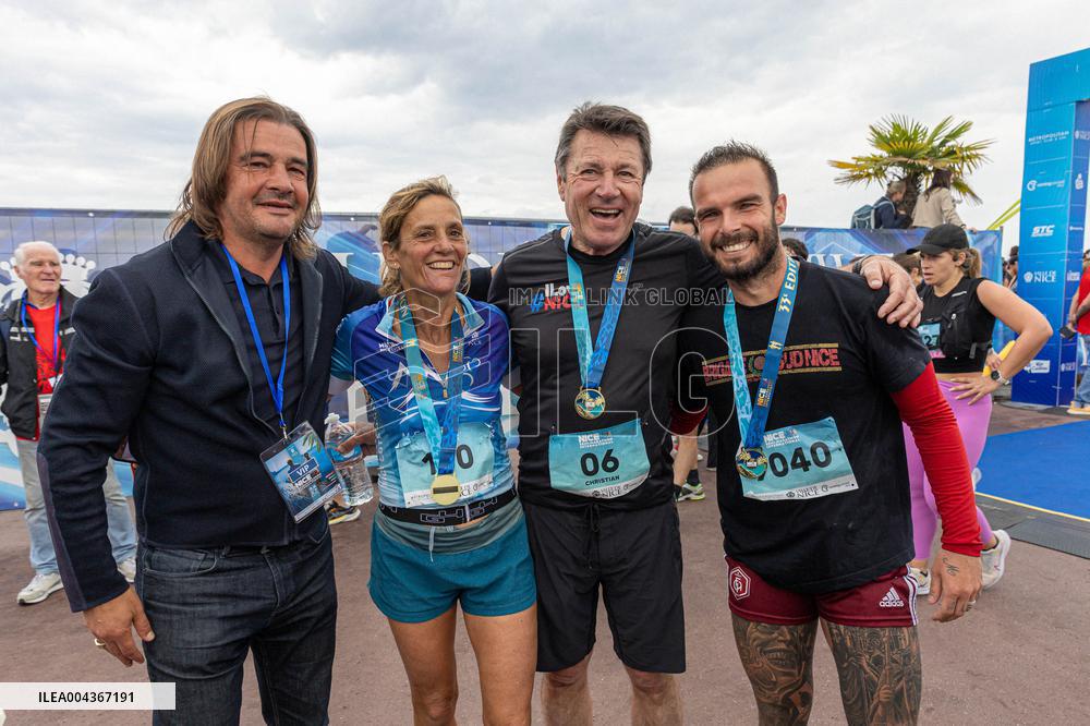 Christian Estrosi at Nice International Half-Marathon - Nice