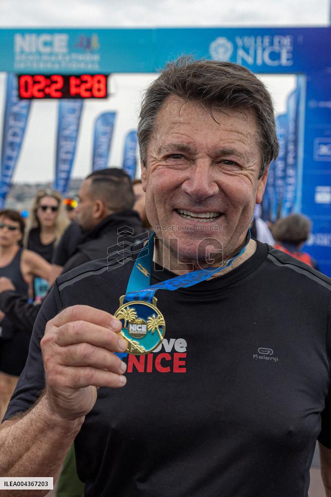 Christian Estrosi at Nice International Half-Marathon - Nice
