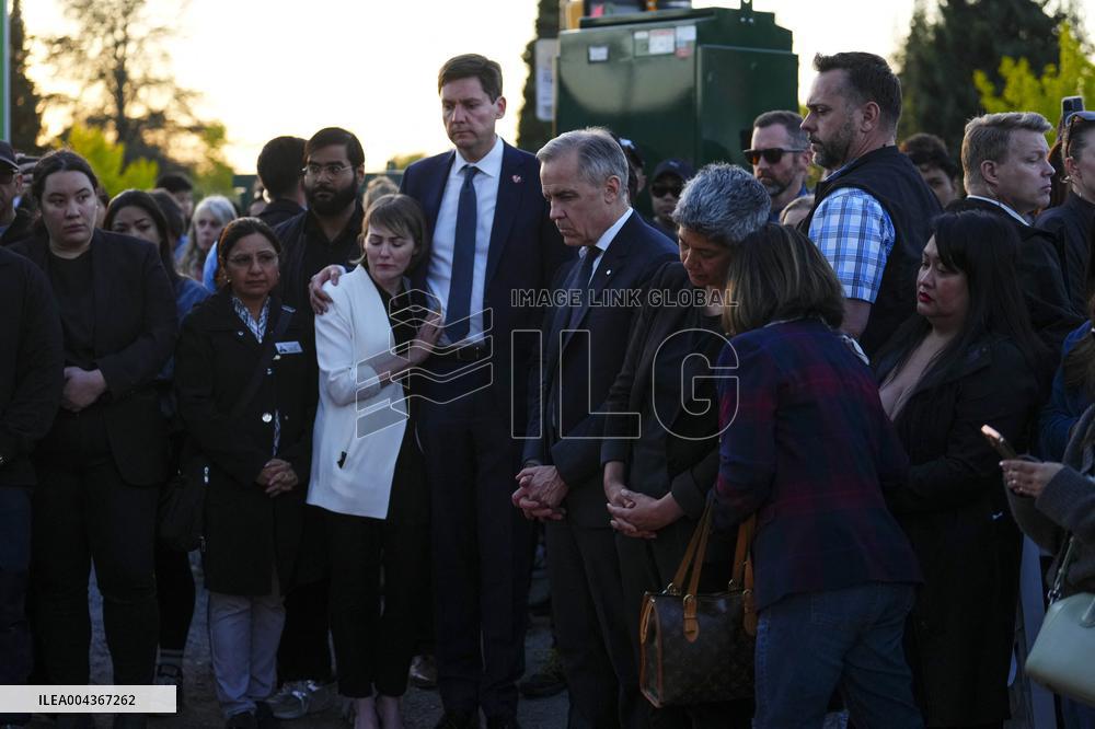 Mark Carney Pays Tribute After the Attack - Vancouver