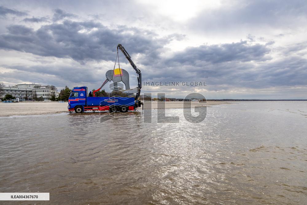 Elephant slide at Pärnu Beach