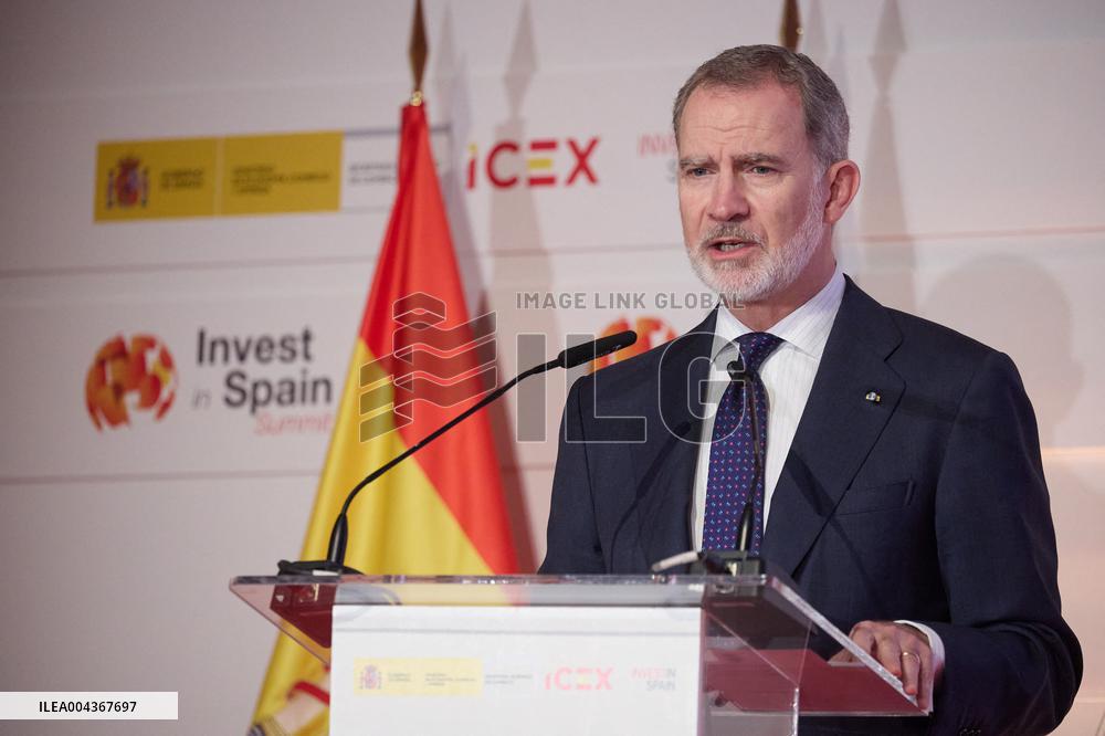 King Felipe VI Opens Invest in Spain Summit - Madrid