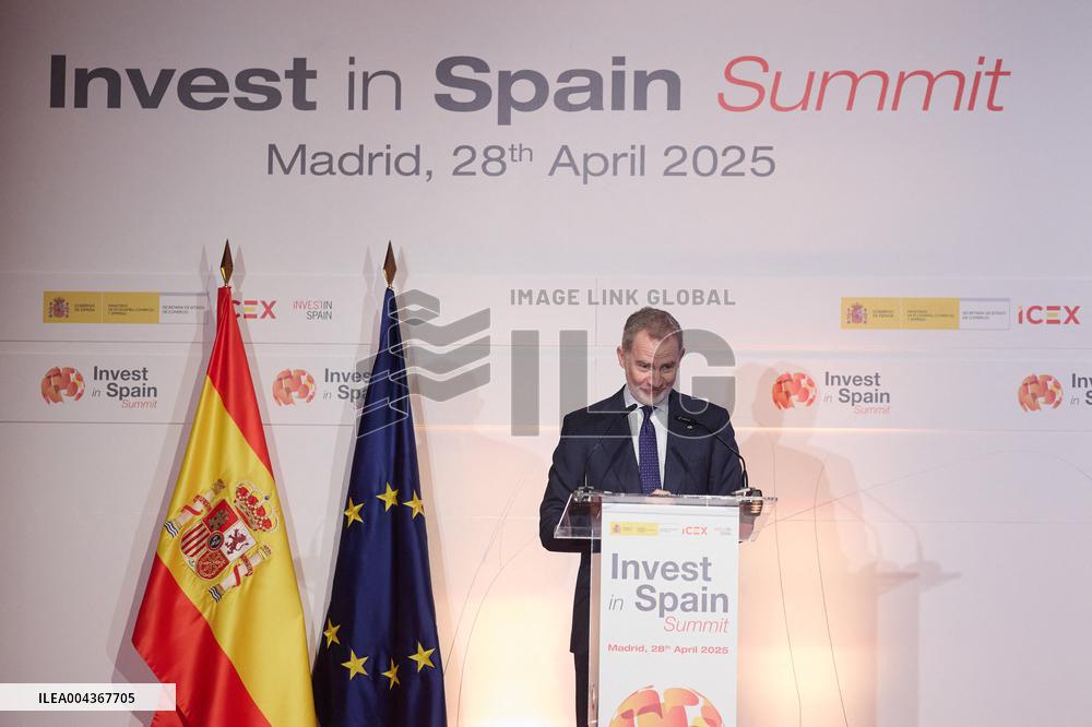 King Felipe VI Opens Invest in Spain Summit - Madrid