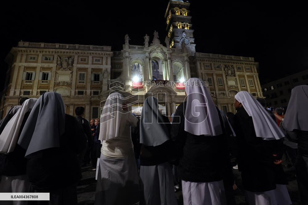 Rosary Recitation for Pope Francis at the Basilica of Santa Maria Maggiore - Rome