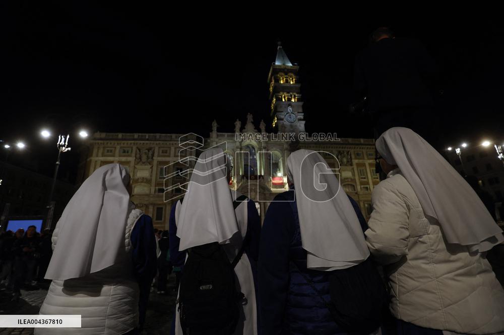Rosary Recitation for Pope Francis at the Basilica of Santa Maria Maggiore - Rome