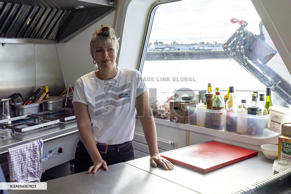 Tara Ceremonial ship launching for Arctic Exploration - France