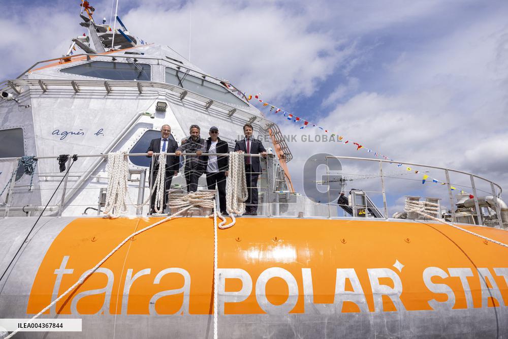 Tara Ceremonial ship launching for Arctic Exploration - France