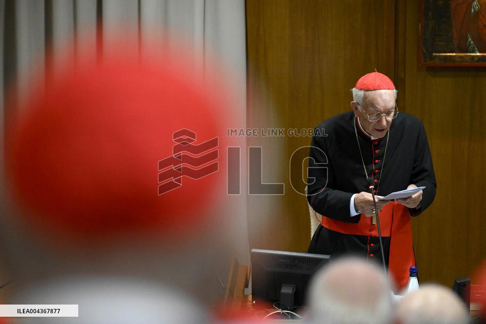 Cardinals At Congregation Meeting To Prepare The Conclave - Vatican