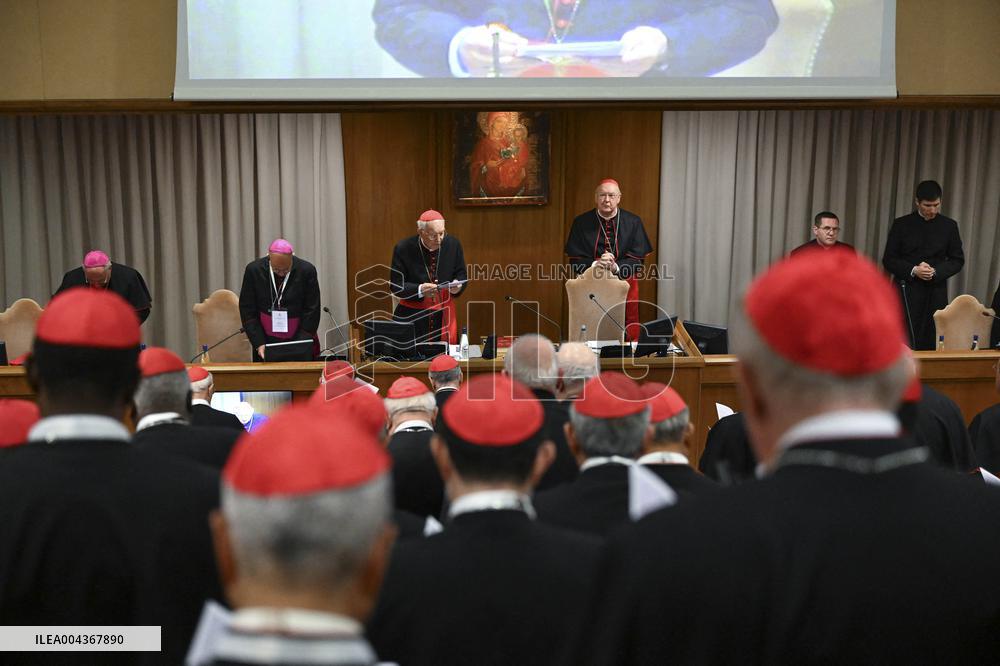 Cardinals At Congregation Meeting To Prepare The Conclave - Vatican