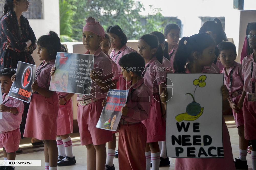 Bright Academy Protests Tourist Killings - India