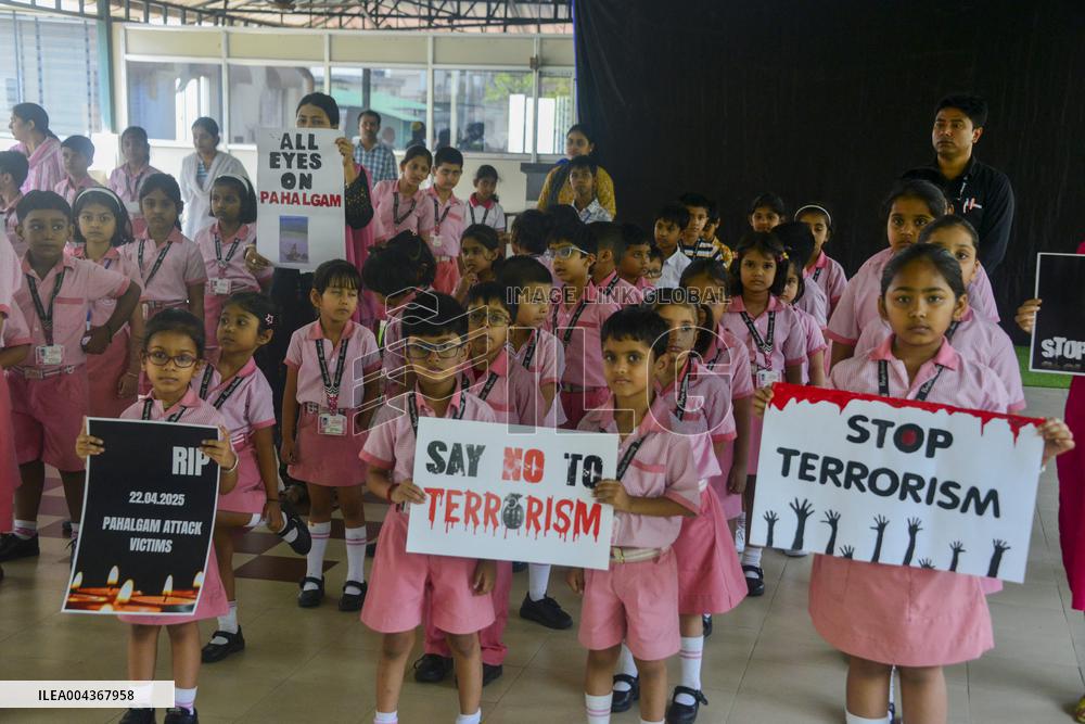 Bright Academy Protests Tourist Killings - India