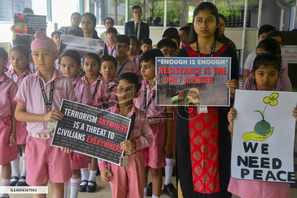Bright Academy Protests Tourist Killings - India
