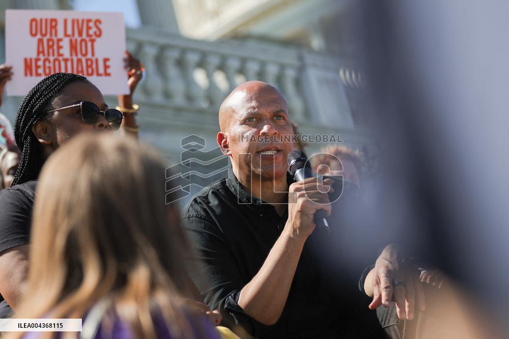 Democrat Sit-in at Capitol Against Trump Budget Plan - Washington
