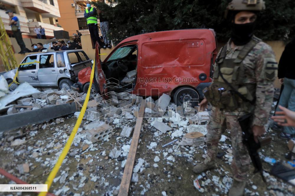 Israeli airstrike in Beirut - Lebanon