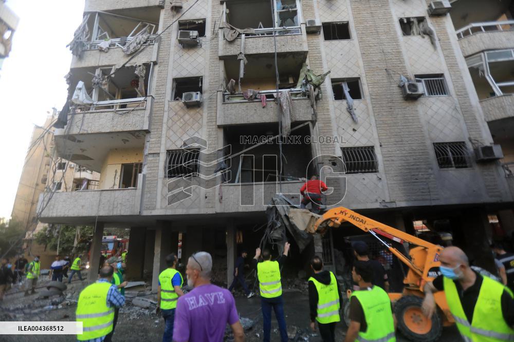 Israeli airstrike in Beirut - Lebanon