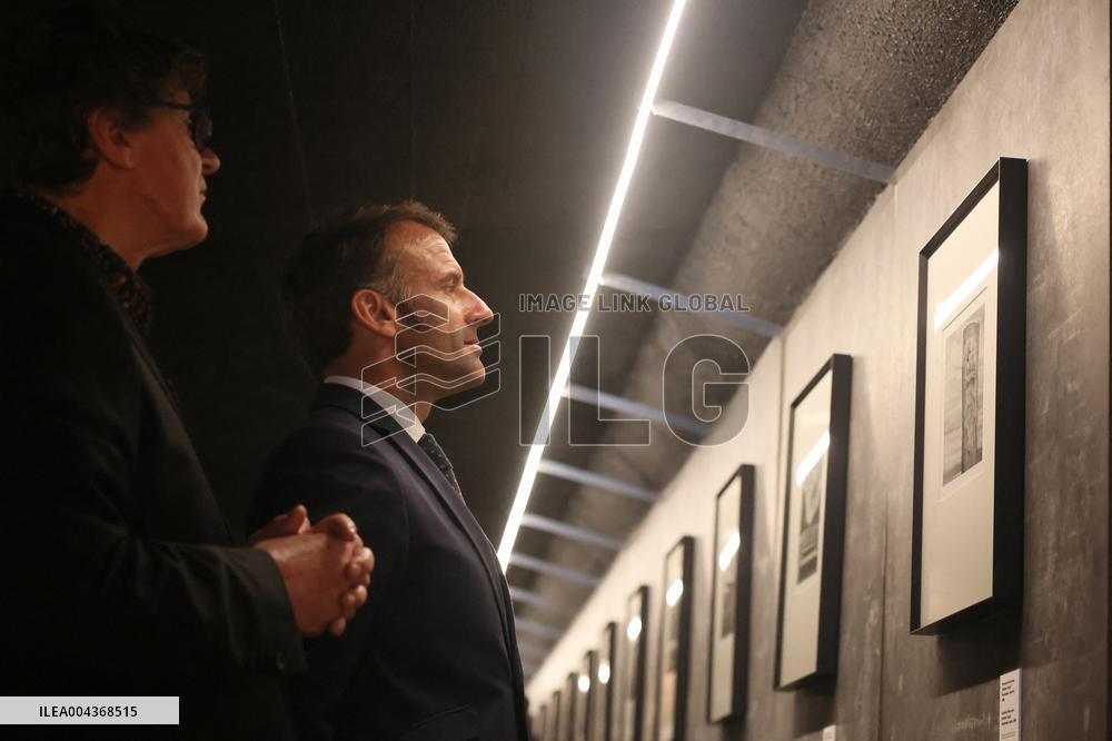 President Macron At Paris Holocaust Memorial Ahead Of Victory Day