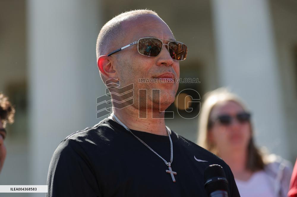 Democrat Sit-in at Capitol Against Trump Budget Plan - Washington