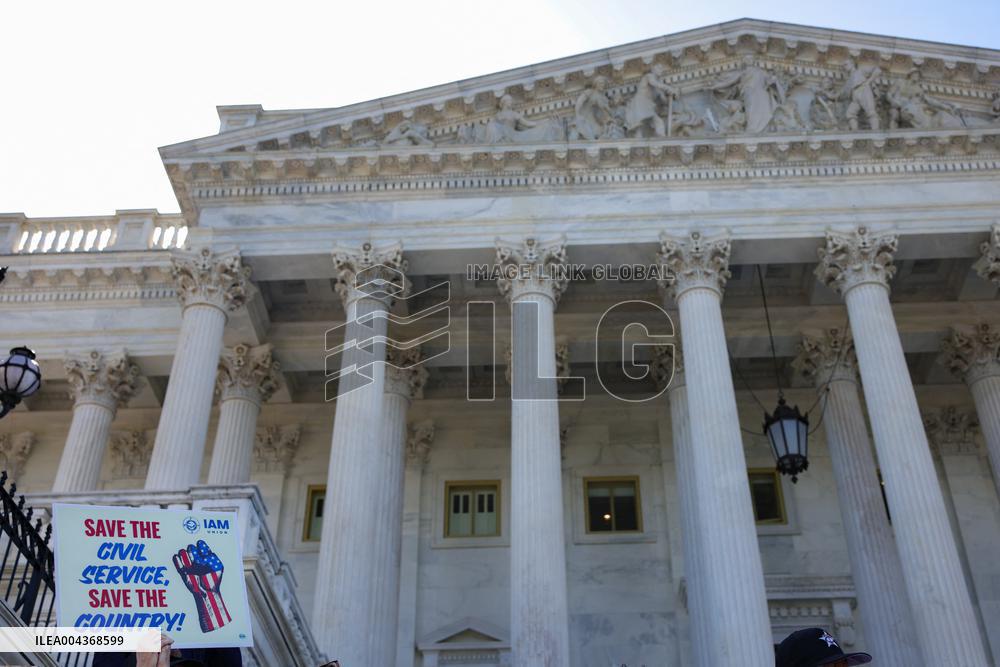 Democrat Sit-in at Capitol Against Trump Budget Plan - Washington