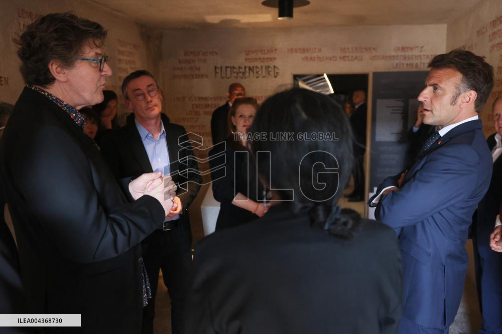 President Macron At Paris Holocaust Memorial Ahead Of Victory Day