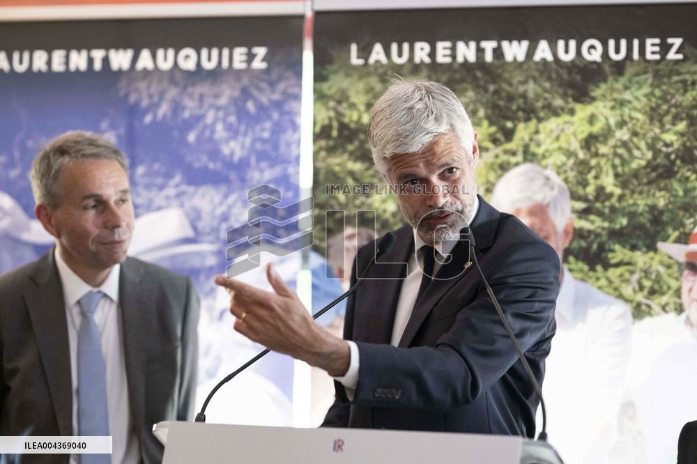 Laurent Wauquiez meeting in Paris