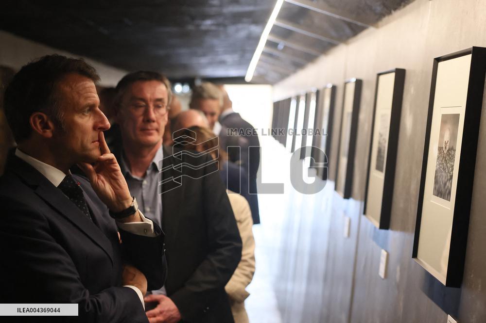 President Macron At Paris Holocaust Memorial Ahead Of Victory Day