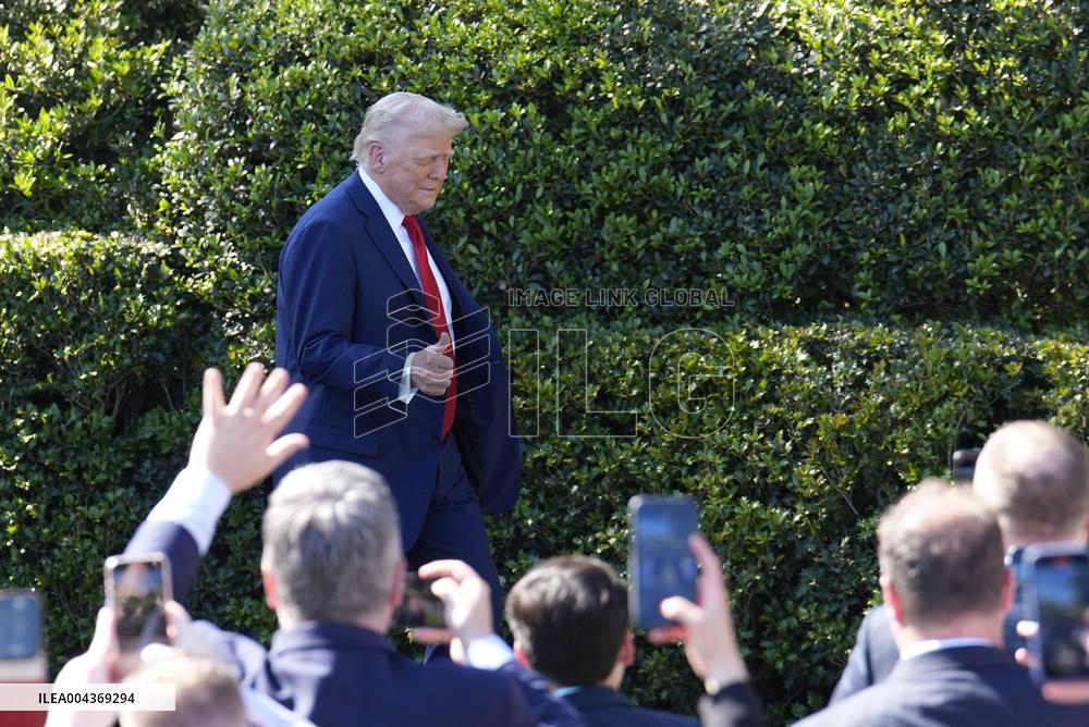 Donald Trump welcomes Philadelphia Eagles - Washington
