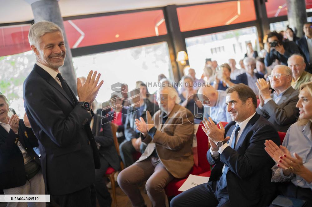 Laurent Wauquiez meeting in Paris