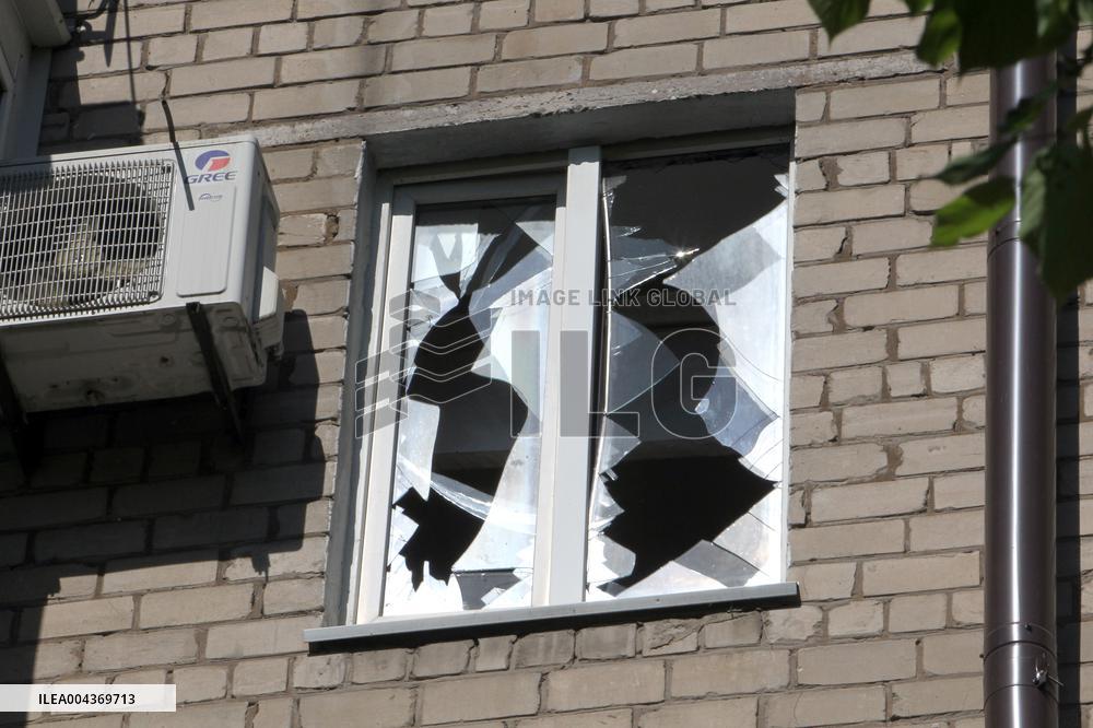 Aftermath of overnight Russian shelling of Dnipro