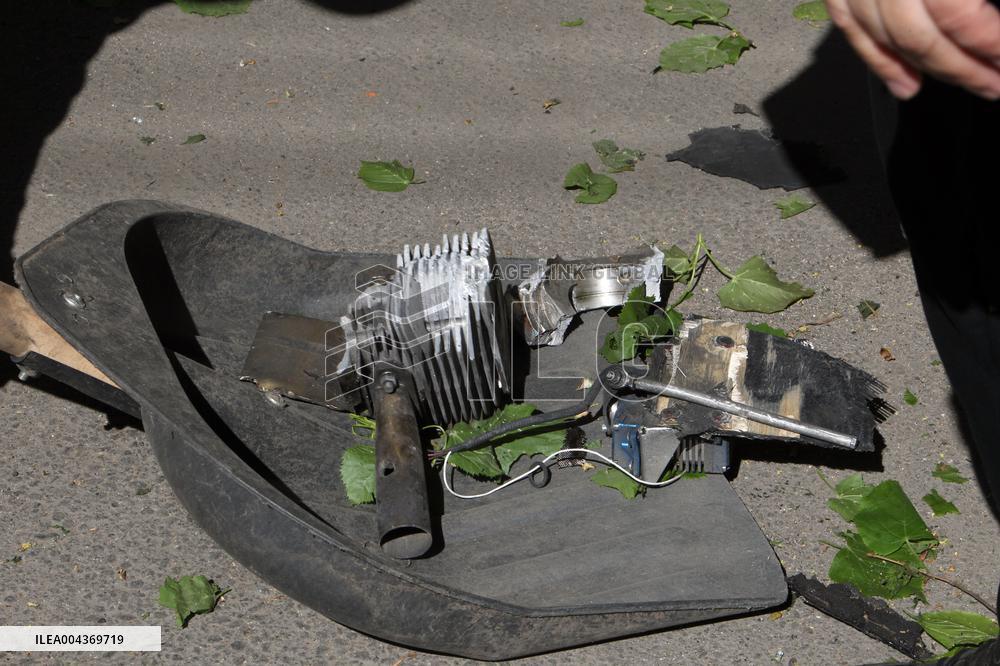 Aftermath of overnight Russian shelling of Dnipro