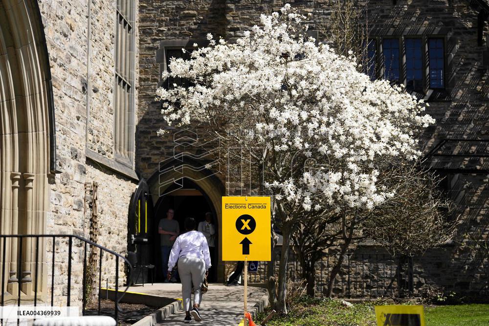 Voting Election Day in Canada