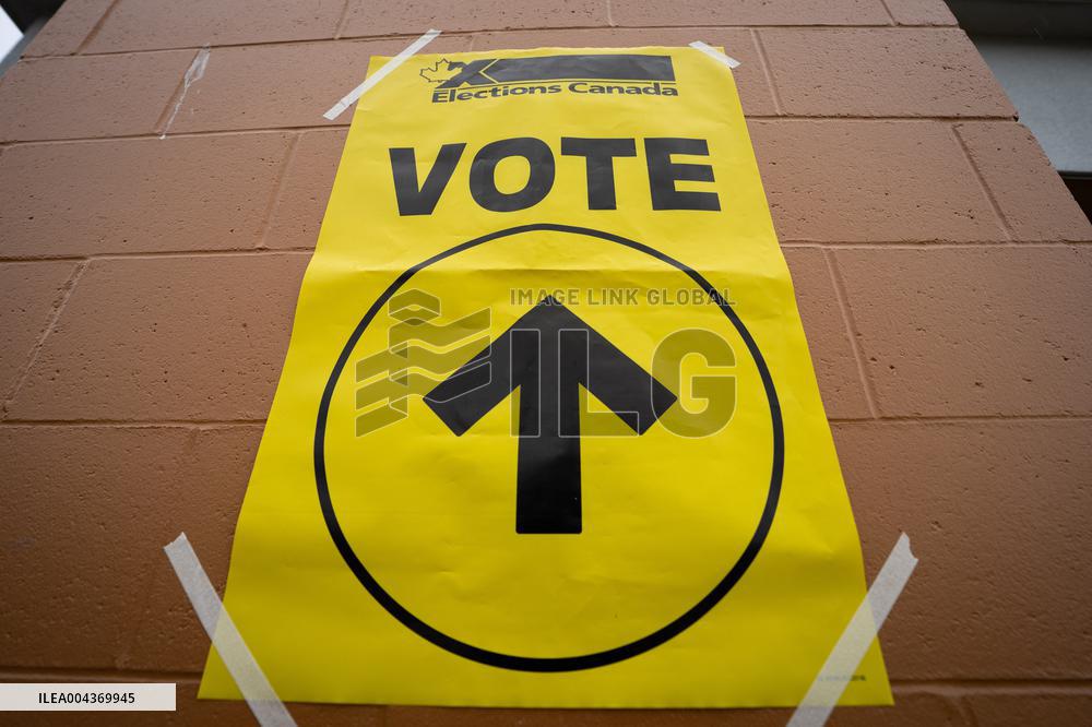 Voting Election Day in Canada