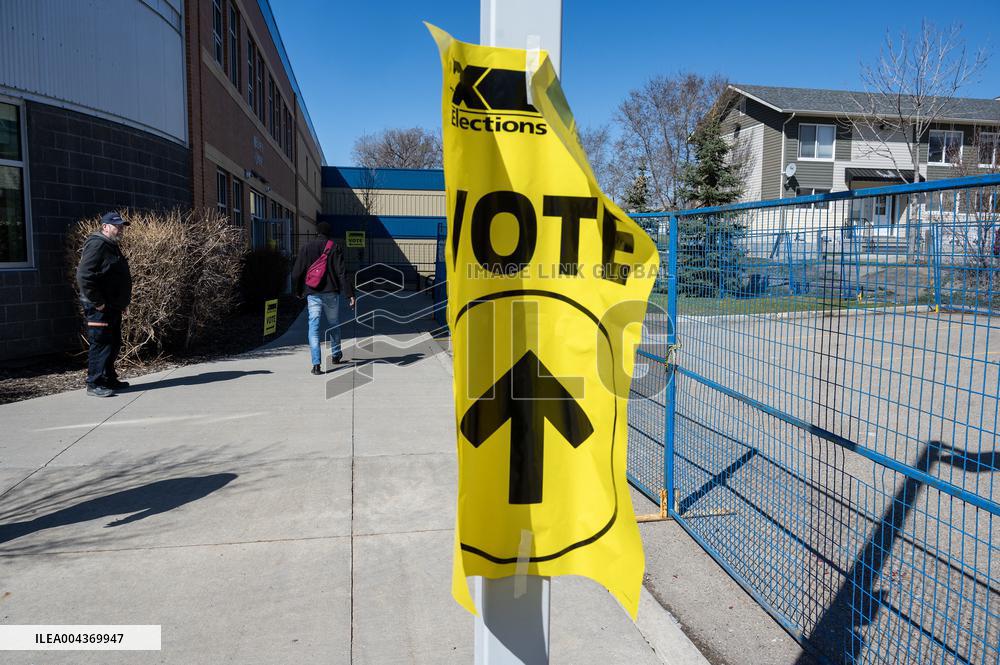 Voting Election Day in Canada