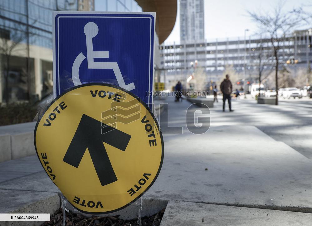 Voting Election Day in Canada