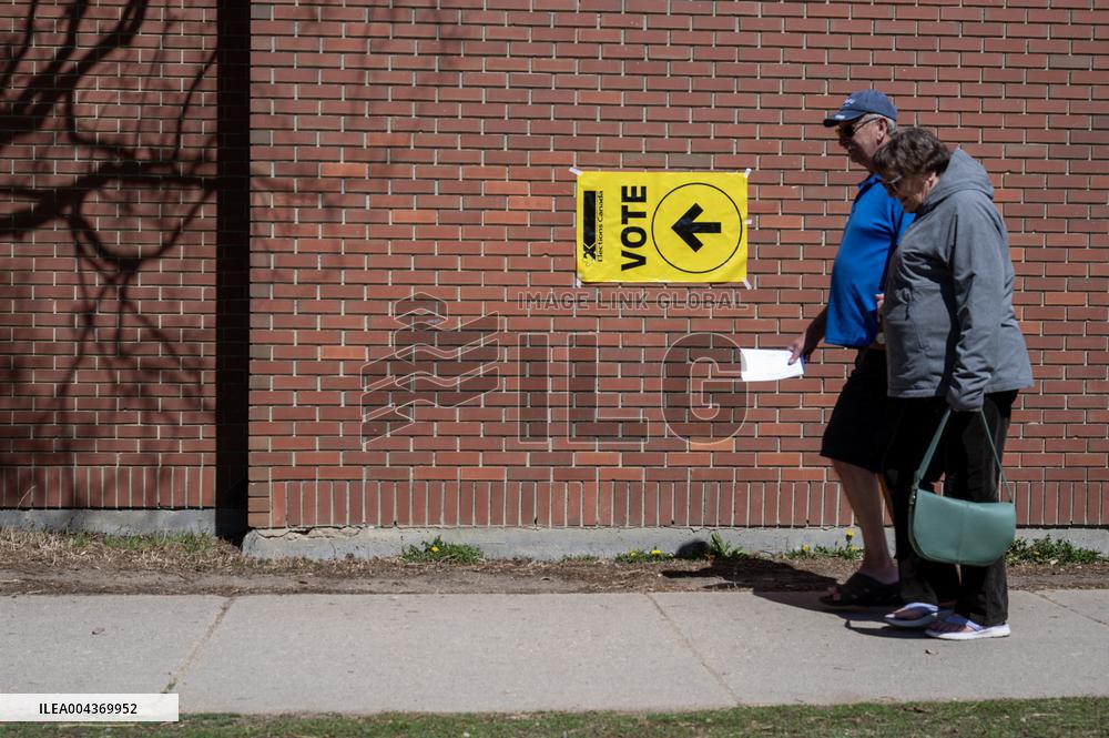 Voting Election Day in Canada