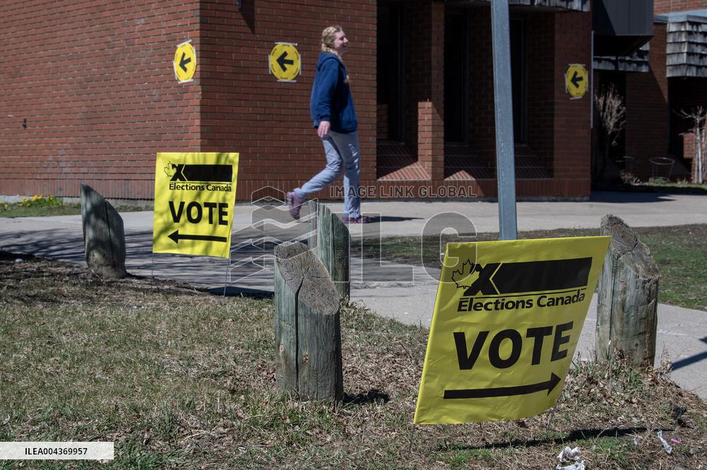 Voting Election Day in Canada