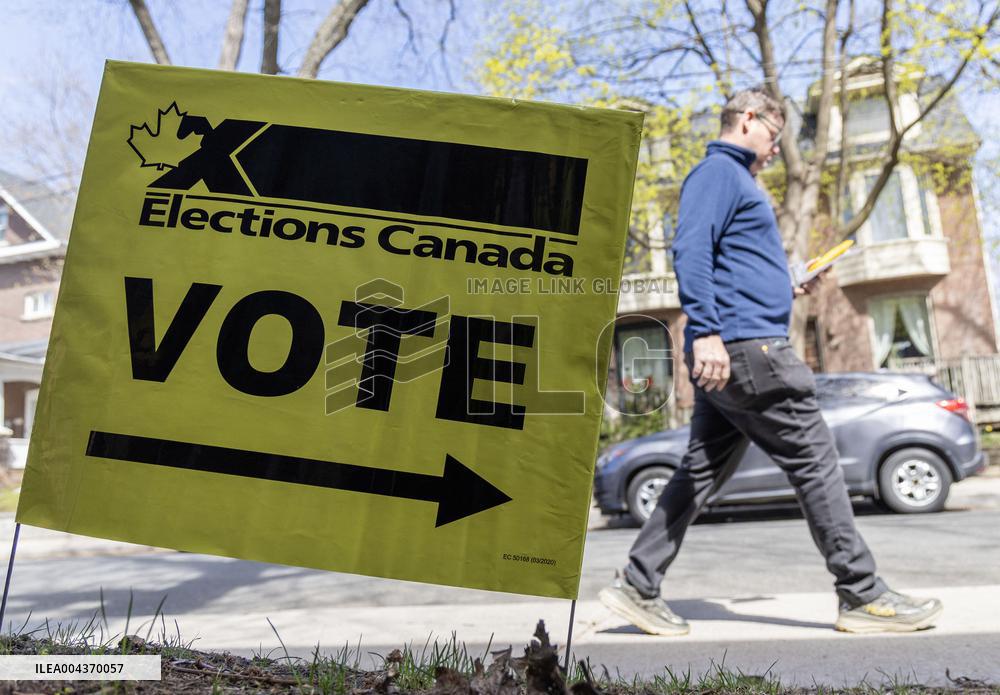 Voting Election Day in Canada