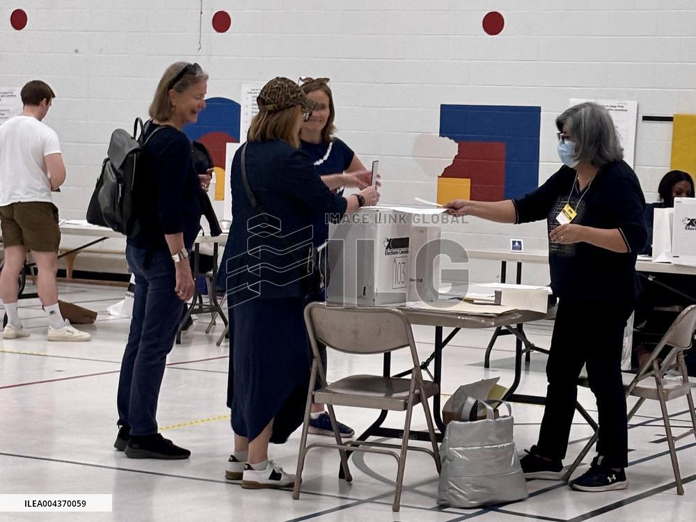 Voting Election Day in Canada