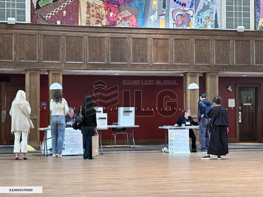 Voting Election Day in Canada