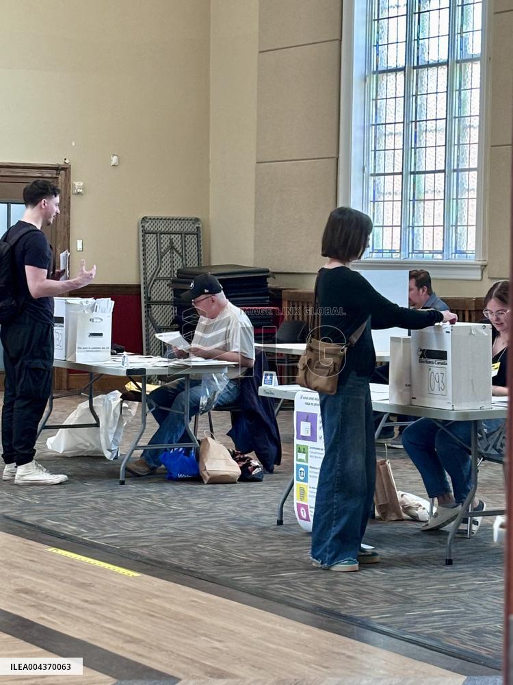 Voting Election Day in Canada
