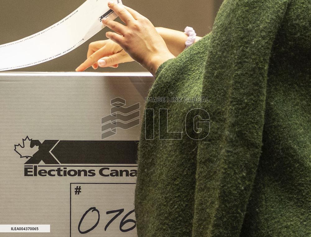 Voting Election Day in Canada