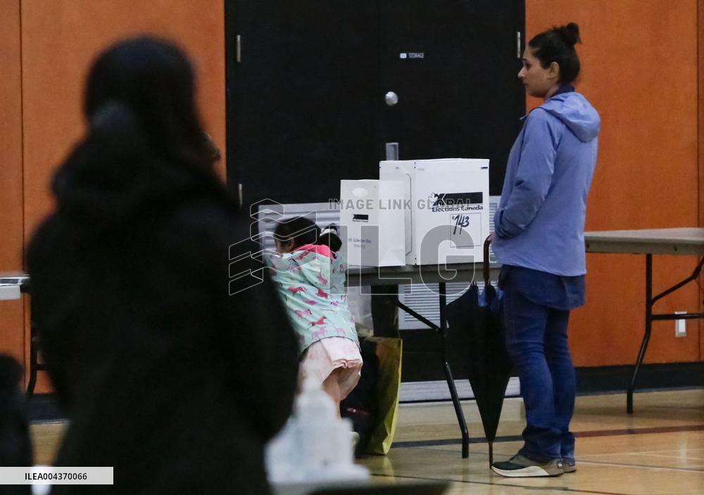 Voting Election Day in Canada