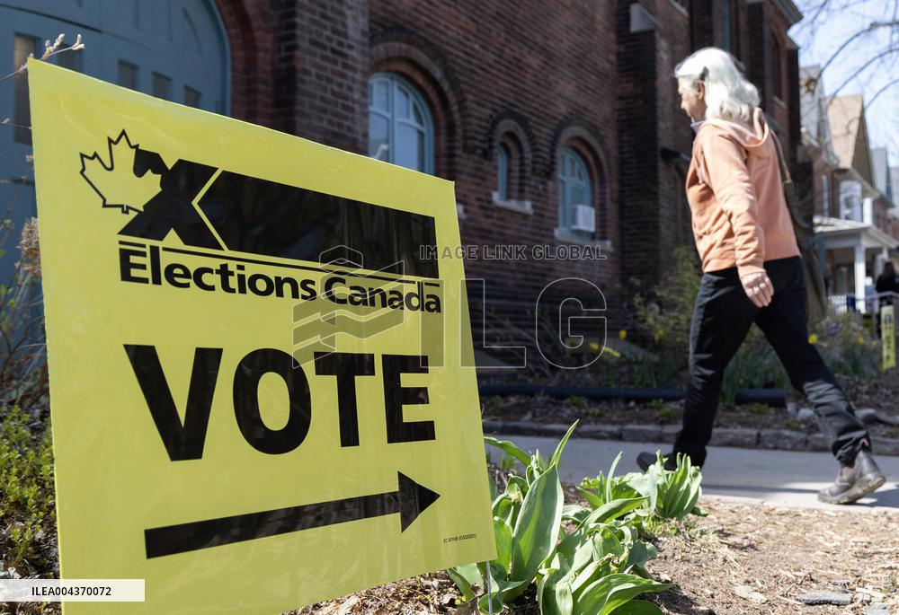 Voting Election Day in Canada