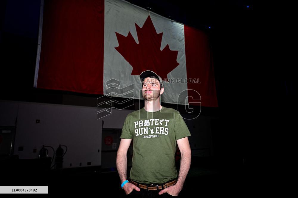 Supporters during Election Day in Canada