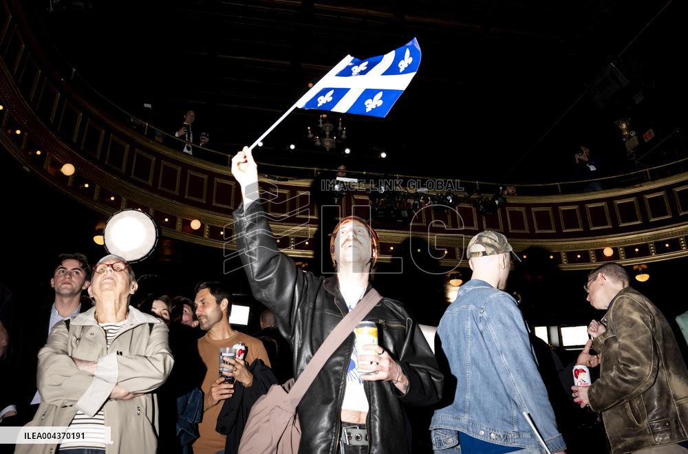 Supporters during Election Day in Canada