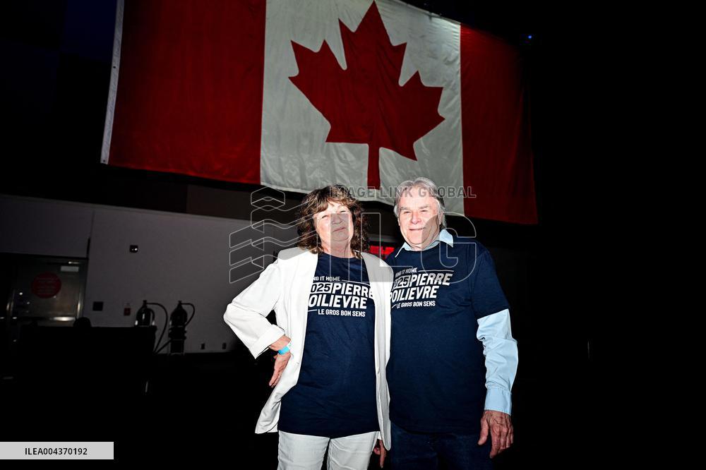 Supporters during Election Day in Canada