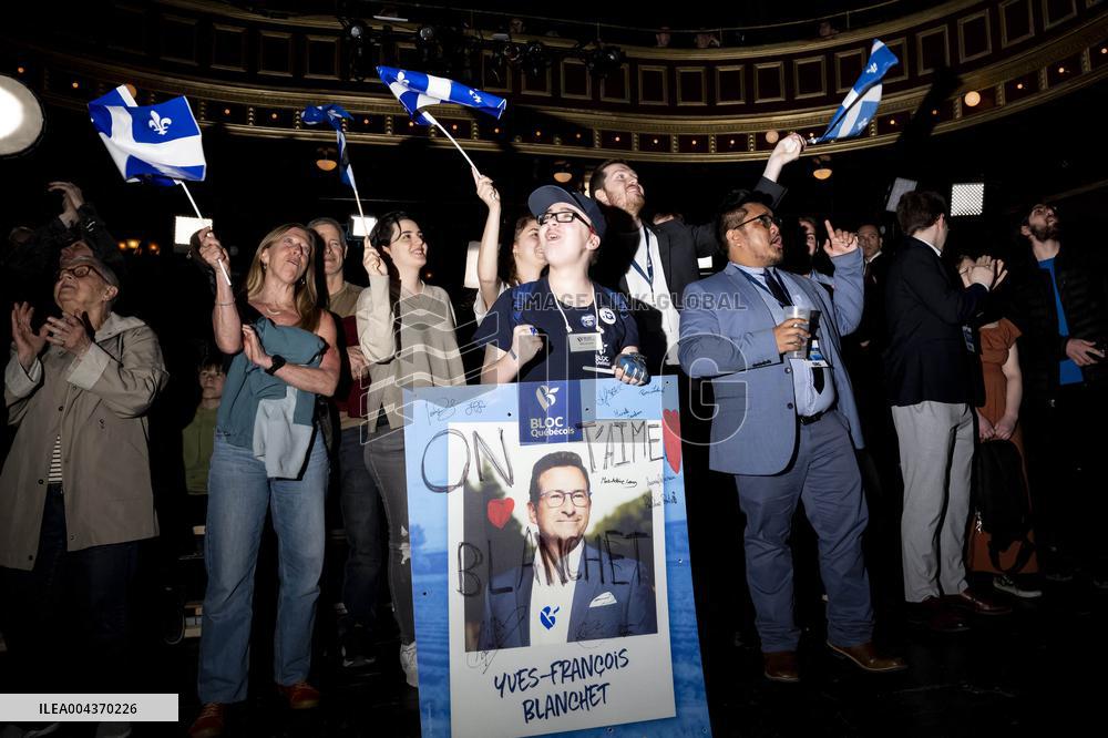 Supporters during Election Day in Canada