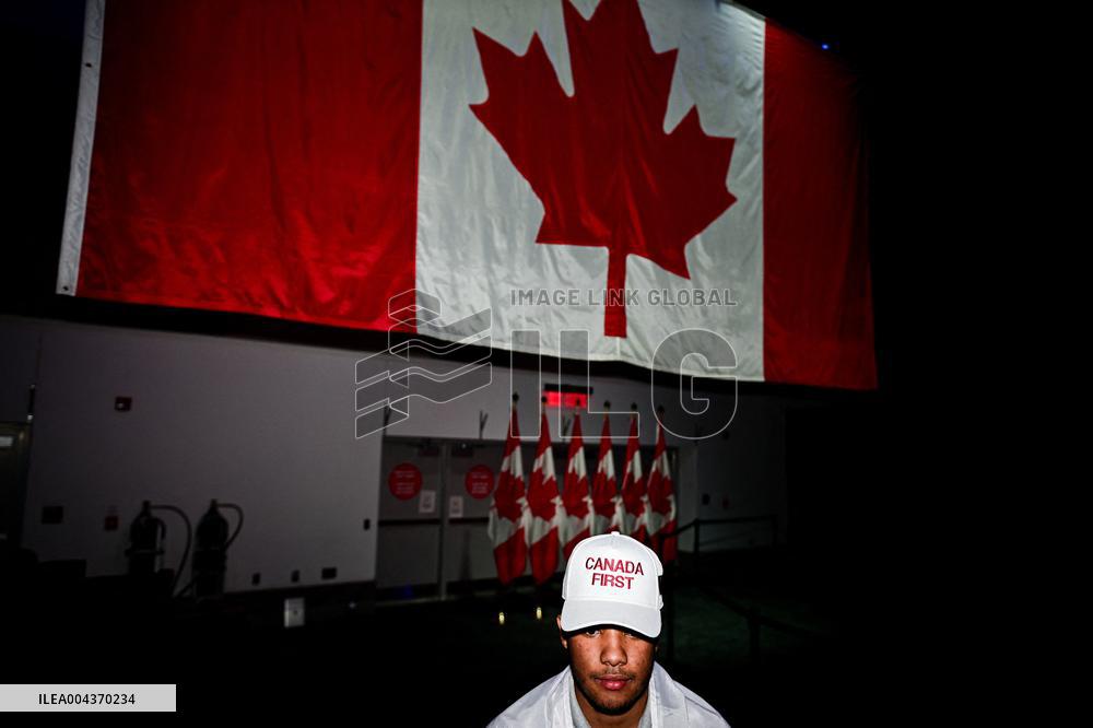 Supporters during Election Day in Canada